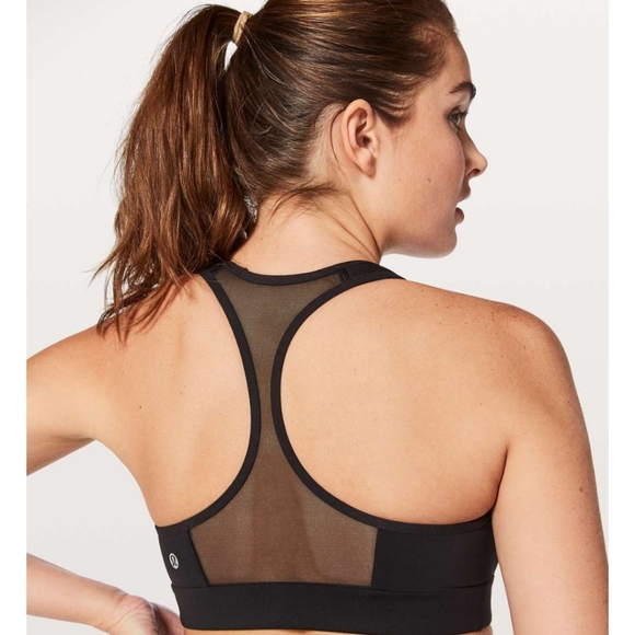 Lululemon Speed Up Lightly Padded Space Dye Sheer T-Back Sports Bra Sz 4 - Picture 2 of 11